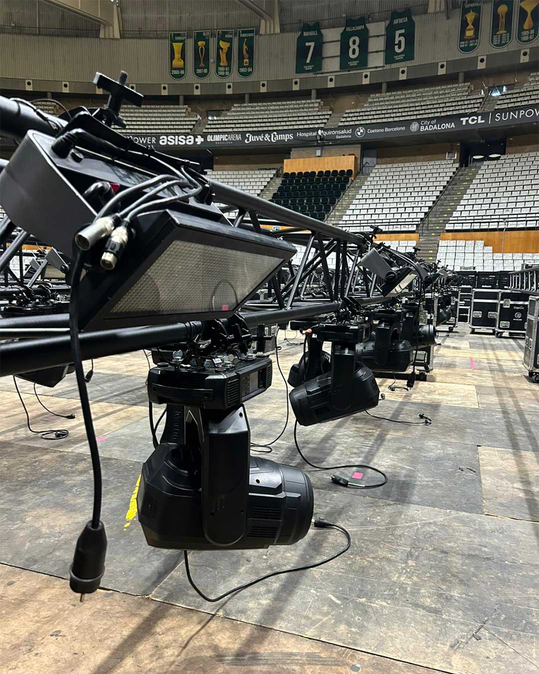 ARASO Sound and Lighting - Bronco - Olímpic Arena de Badalona - L-Acoustics - Robe - grandMA3