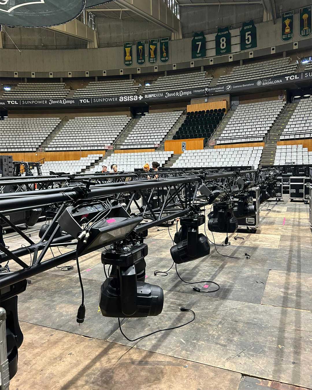 ARASO Sound and Lighting - Bronco - Olímpic Arena de Badalona - L-Acoustics - Robe - grandMA3