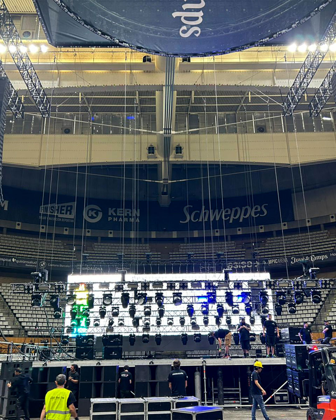 ARASO Sound and Lighting - Bronco - Olímpic Arena de Badalona - L-Acoustics - Robe - grandMA3