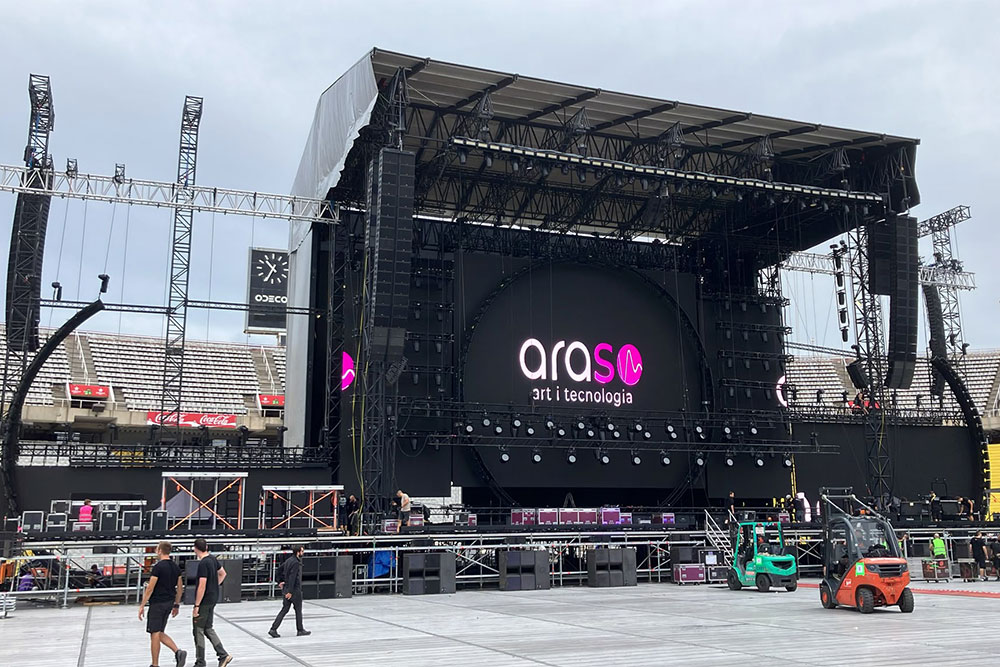 ARASO Sonorització i Il·luminació - Oques Grasses - Estadi Olimpic