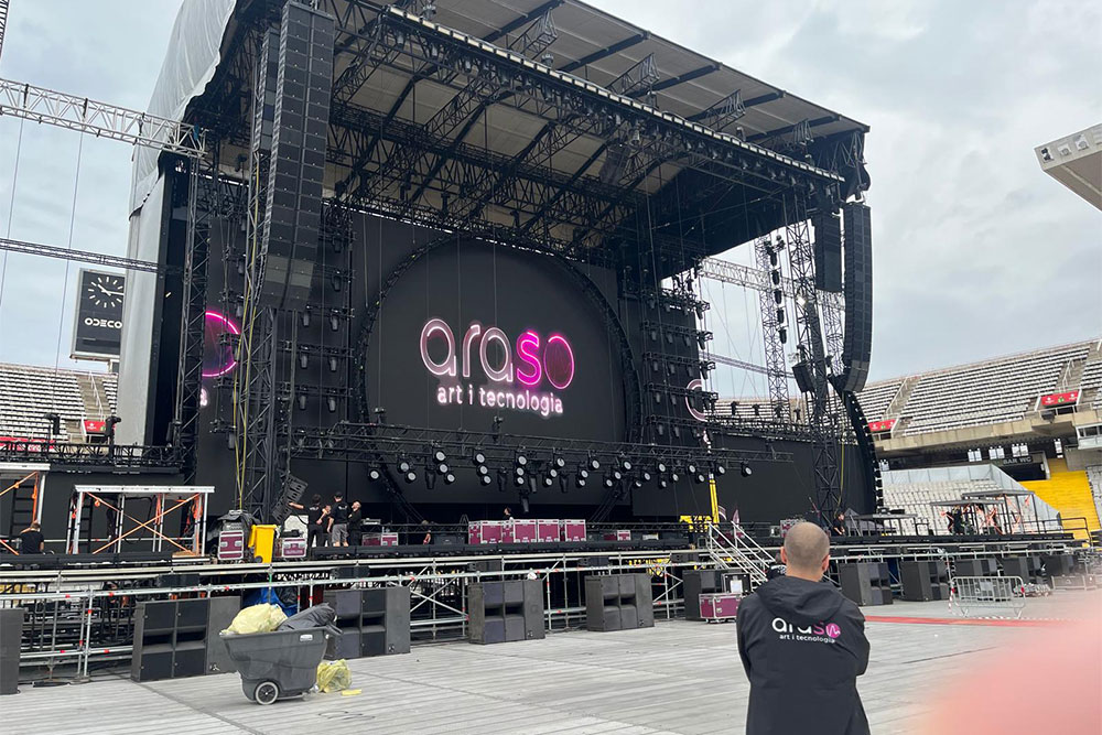 ARASO Sonorització i Il·luminació - Oques Grasses - Estadi Olimpic