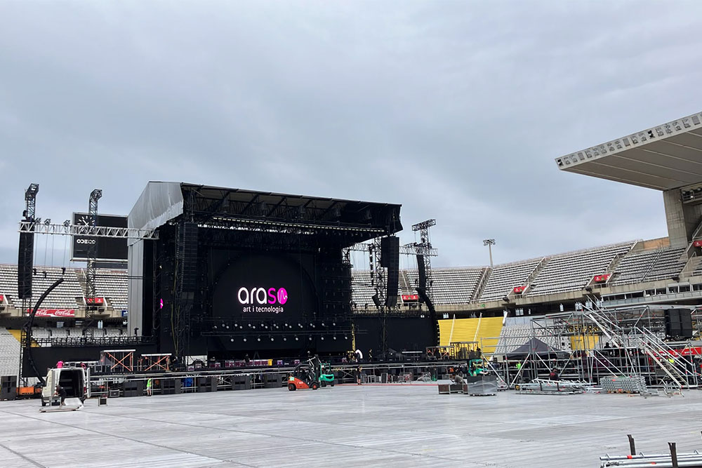 ARASO Sonorització i Il·luminació - Oques Grasses - Estadi Olimpic